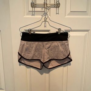 Light Pink Printed Lululemon Shorts